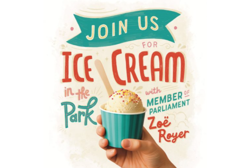 Ice Cream in the Park with MP Zoe Royer